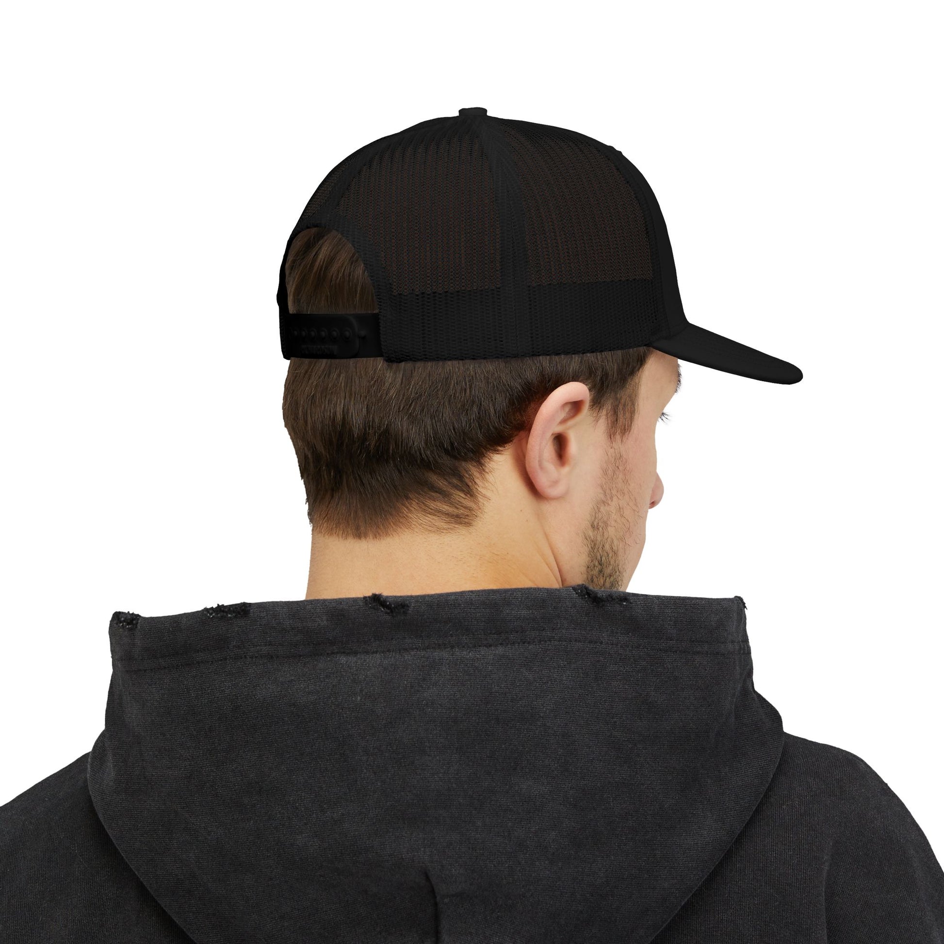 ODAAT Embroidered Trucker Hat - Bold, Distressed Stitch, Unisex Adventure Cap, One Day At A Time!