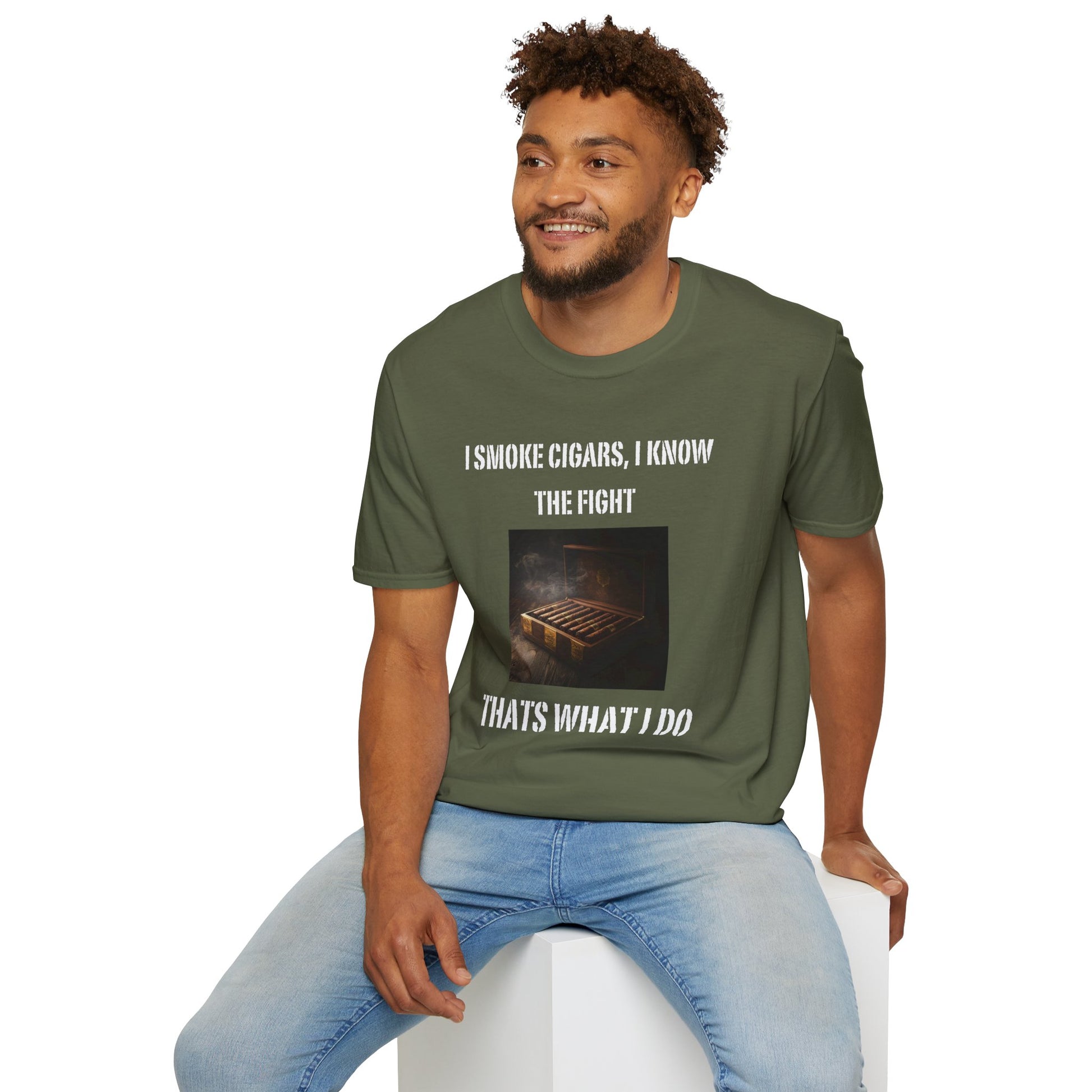 I Smoke Cigars, I Know the Fight That's What I Do | Men's T-shirt, Cigar theme, cigar lover, Men's Cigar Gift, Custom, gifts for him