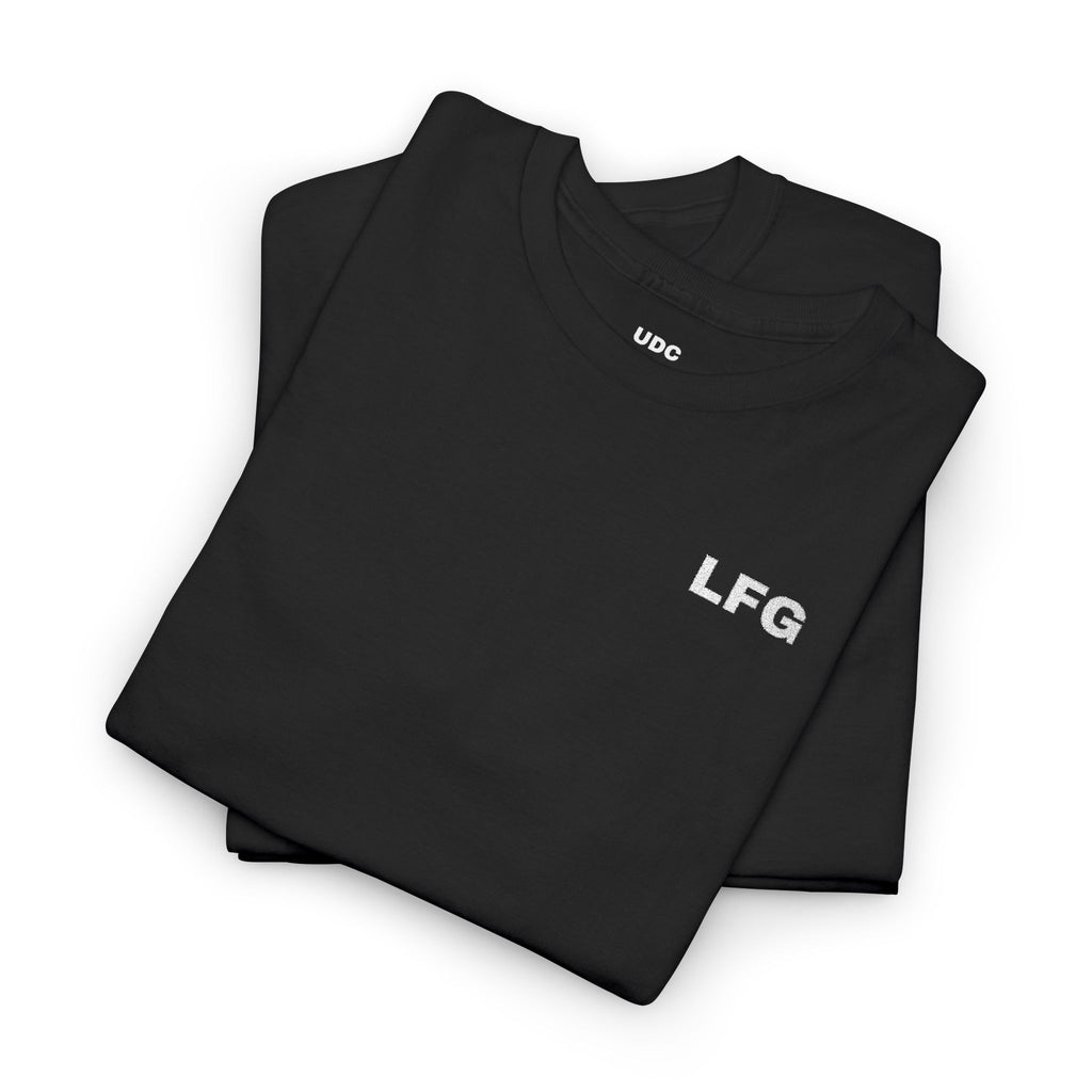 LFG Embroidered Heavy Cotton Tee | Trendy Graphic Tee, Everyday Wear, Casual Style, Gift for Him/Her, Comfortable Fashion