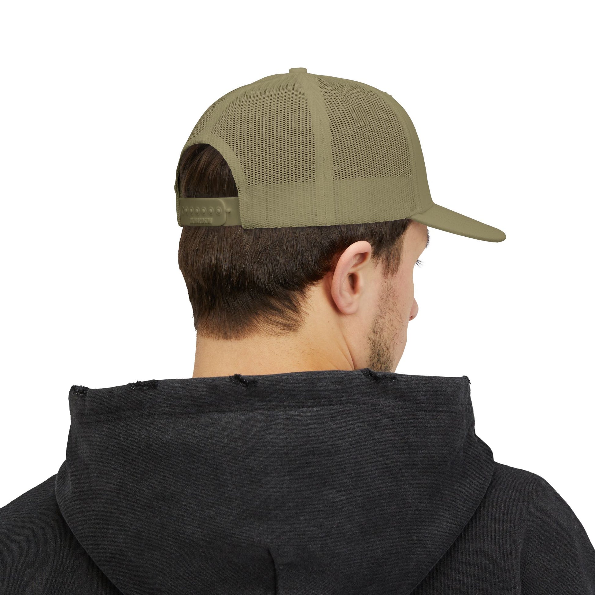 ODAAT Embroidered Trucker Hat - Bold, Distressed Stitch, Unisex Adventure Cap, One Day At A Time!