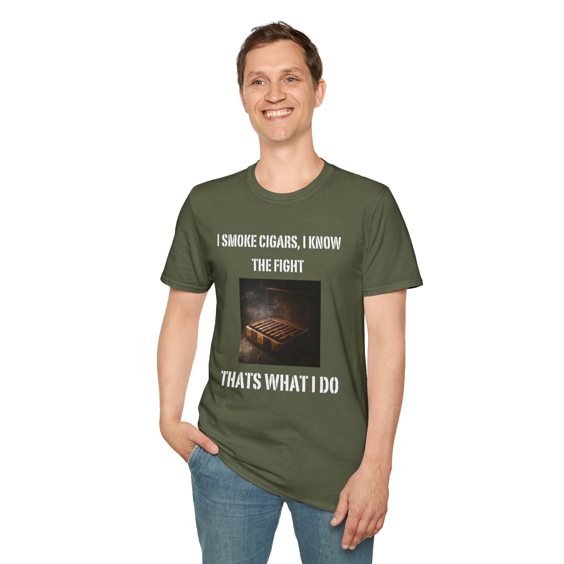 I Smoke Cigars, I Know the Fight That's What I Do | Men's T-shirt, Cigar theme, cigar lover, Men's Cigar Gift, Custom, gifts for him